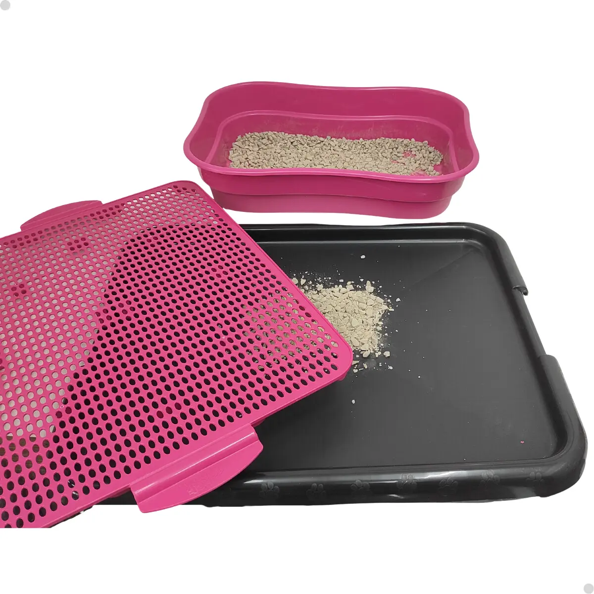 Bandeja Coletora De Areia Para Gato Tapete Coletor Gato 55cm — 2