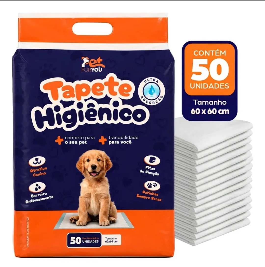 Tapete higiênico Pets 60×60-- 50 unidades — 1